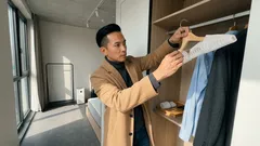 버리는 과일 폼 망으로 옷걸이 자국 줄이는 초간단 꿀팁